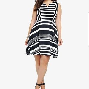 Torrid new black and white dress